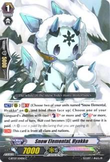 Snow Elemental, Hyakko, G-BT07: Glorious Bravery of Radiant Sword G-BT07/104EN