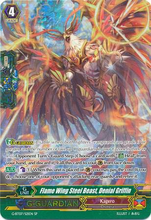 Flame Wing Steel Beast, Denial Griffin (SP), G-BT07: Glorious Bravery of Radiant Sword G-BT07/S21EN