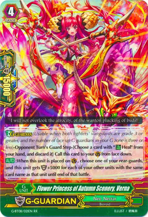 Flower Princess of Autumn Scenery, Verna, G-BT08: Absolute Judgment G-BT08/021EN