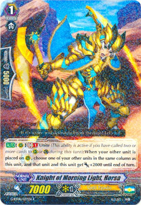 Knight of Morning Light, Horsa, G-BT08: Absolute Judgment G-BT08/027EN