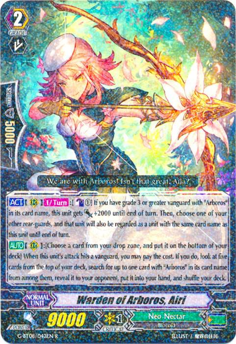 Warden of Arboros, Airi, G-BT08: Absolute Judgment G-BT08/042EN