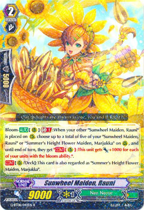 Sunwheel Maiden, Rauni, G-BT08: Absolute Judgment G-BT08/043EN
