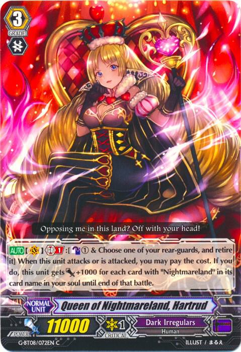 Queen of Nightmareland, Hartrud, G-BT08: Absolute Judgment G-BT08/072EN