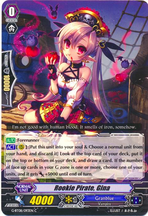 Rookie Pirate, Gina, G-BT08: Absolute Judgment G-BT08/093EN