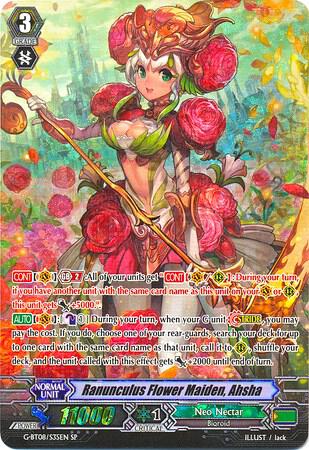 Ranunculus Flower Maiden, Ahsha (SP), G-BT08: Absolute Judgment G-BT08/S35EN