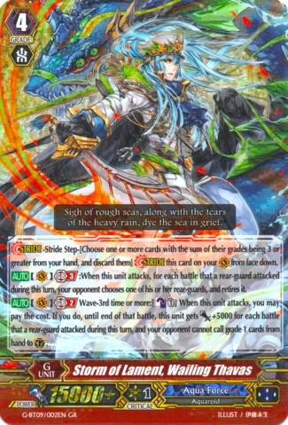 Storm of Lament, Wailing Thavas, G-BT09: Divine Dragon Caper G-BT09/002EN