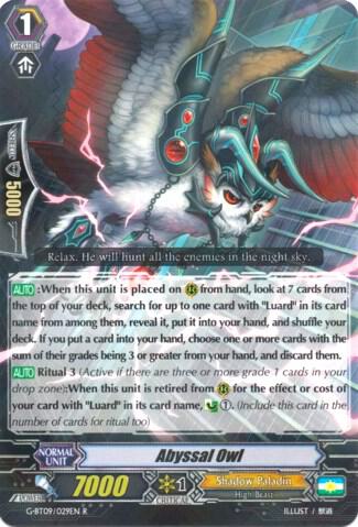 Abyssal Owl, G-BT09: Divine Dragon Caper G-BT09/029EN