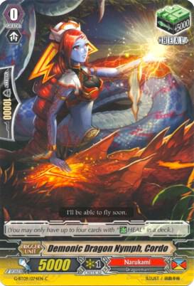 Demonic Dragon Nymph, Cordo, G-BT09: Divine Dragon Caper G-BT09/074EN