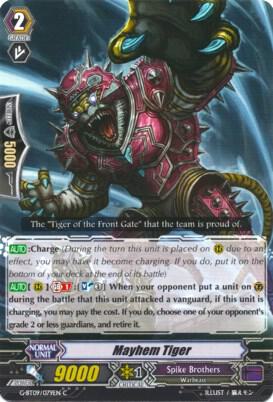 Mayhem Tiger, G-BT09: Divine Dragon Caper G-BT09/079EN