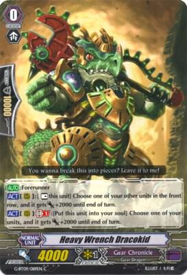 Heavy Wrench Dracokid, G-BT09: Divine Dragon Caper G-BT09/089EN