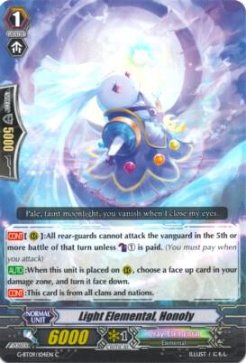 Light Elemental, Honoly, G-BT09: Divine Dragon Caper G-BT09/104EN