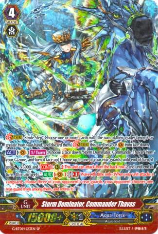 Storm Dominator, Commander Thavas (SP), G-BT09: Divine Dragon Caper G-BT09/S23EN