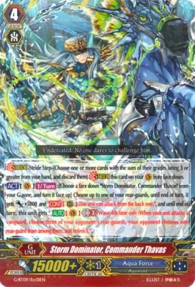 Storm Dominator, Commander Thavas, G-BT09: Divine Dragon Caper G-BT09/Re:01EN