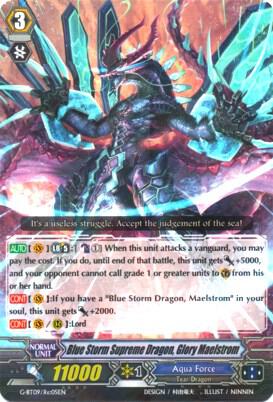 Blue Storm Supreme Dragon, Glory Maelstrom, G-BT09: Divine Dragon Caper G-BT09/Re:05EN