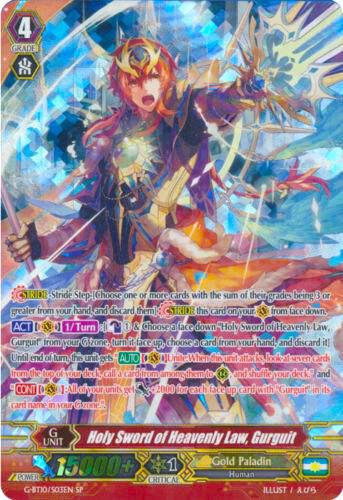 Holy Sword of Heavenly Law, Gurguit (SP), G-BT10: Raging Clash of the Blade Fangs G-BT10/S03EN