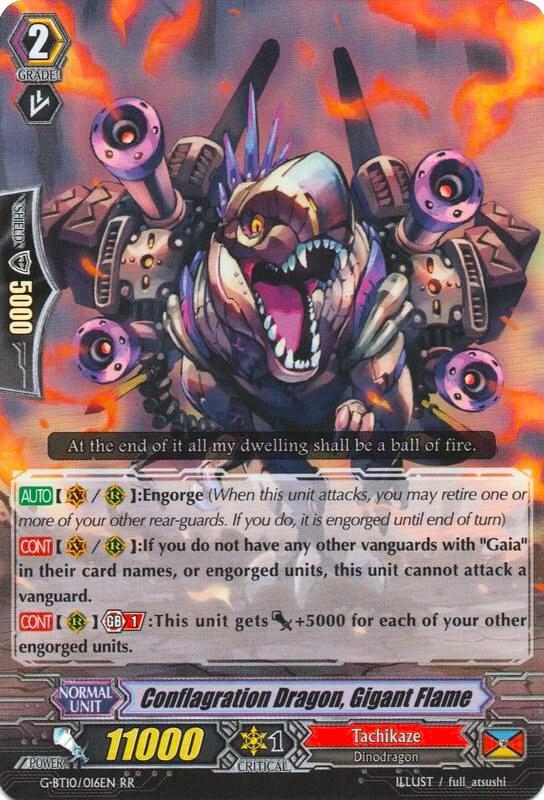 Conflagration Dragon, Gigant Flame, G-BT10: Raging Clash of the Blade Fangs G-BT10/016EN