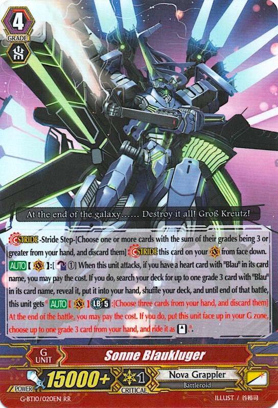 Sonne Blaukluger, G-BT10: Raging Clash of the Blade Fangs G-BT10/020EN