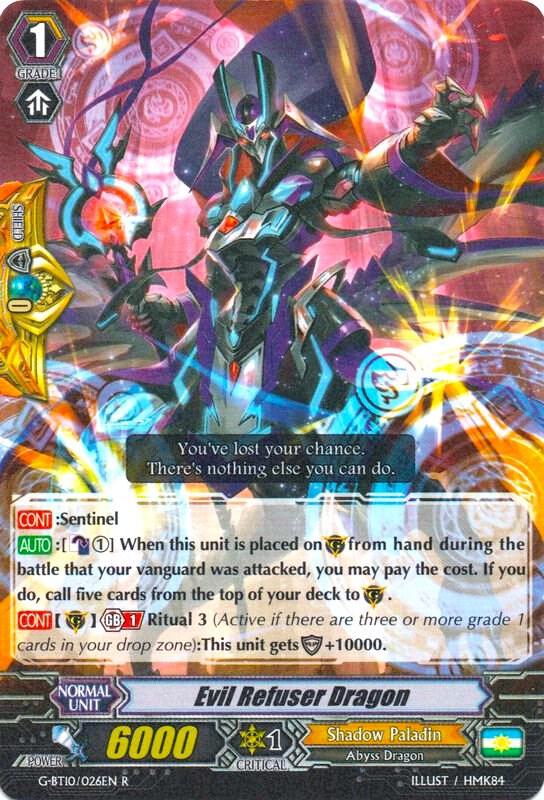 Evil Refuser Dragon, G-BT10: Raging Clash of the Blade Fangs G-BT10/026EN