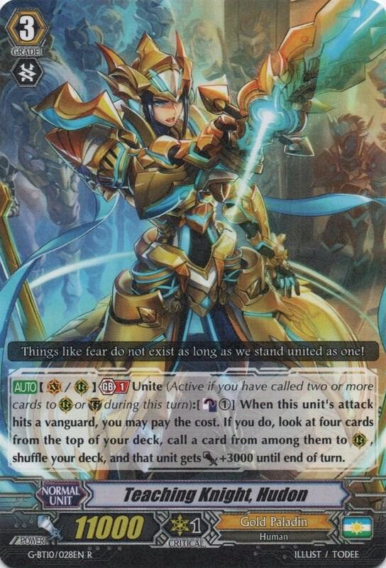 Teaching Knight, Hudon, G-BT10: Raging Clash of the Blade Fangs G-BT10/028EN