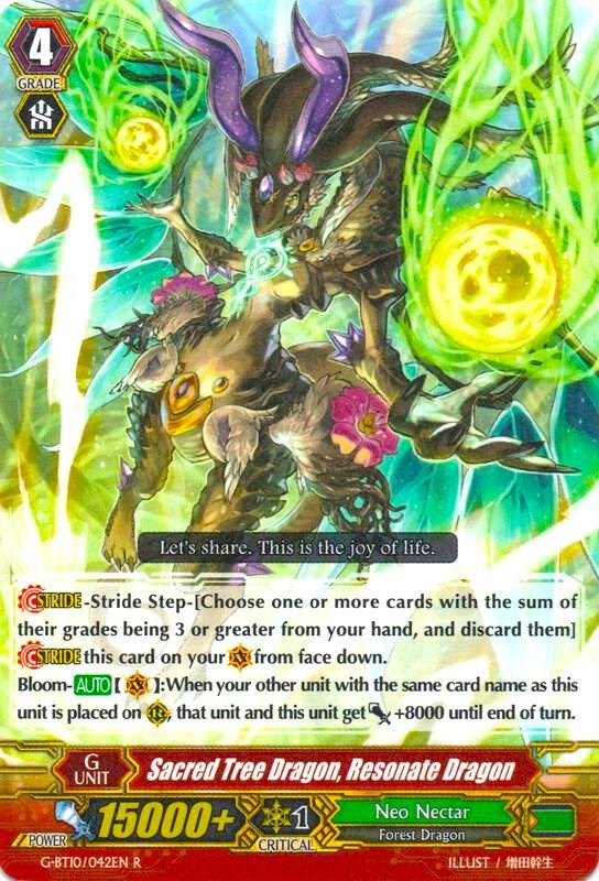 Sacred Tree Dragon, Resonate Dragon, G-BT10: Raging Clash of the Blade Fangs G-BT10/042EN