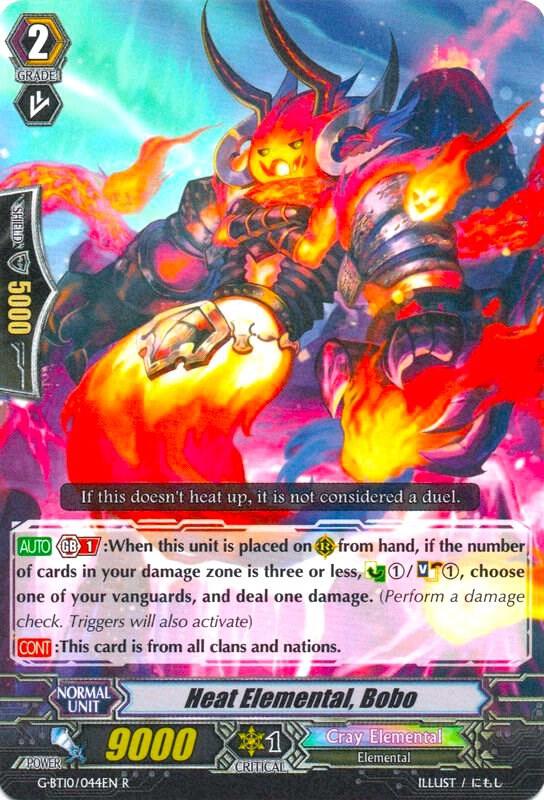 Heat Elemental, Bobo, G-BT10: Raging Clash of the Blade Fangs G-BT10/044EN