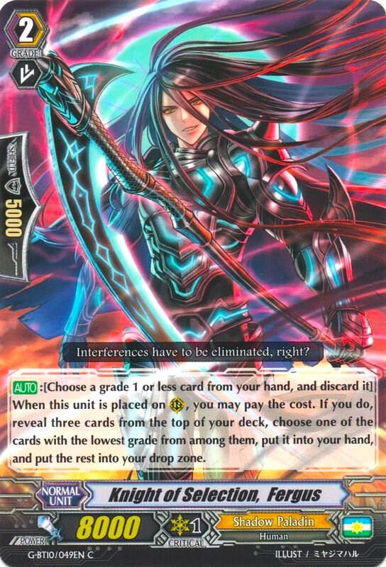 Knight of Selection, Fergus, G-BT10: Raging Clash of the Blade Fangs G-BT10/049EN