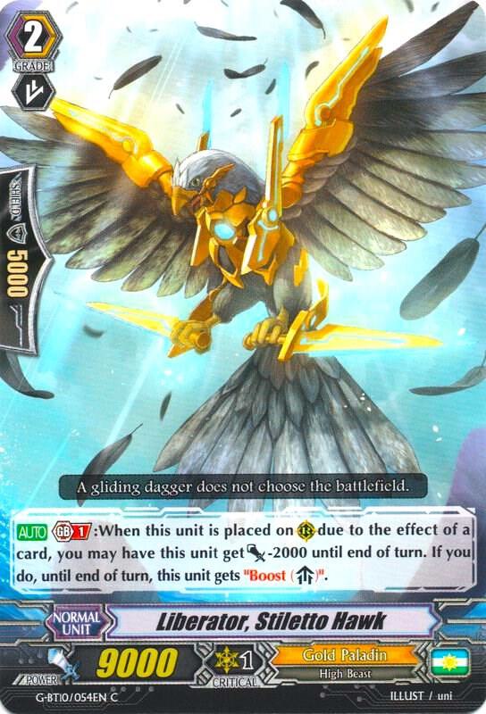 Liberator, Stiletto Hawk, G-BT10: Raging Clash of the Blade Fangs G-BT10/054EN