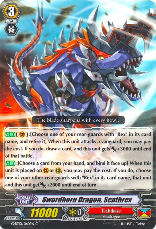 Swordhorn Dragon, Scatherex, G-BT10: Raging Clash of the Blade Fangs G-BT10/060EN