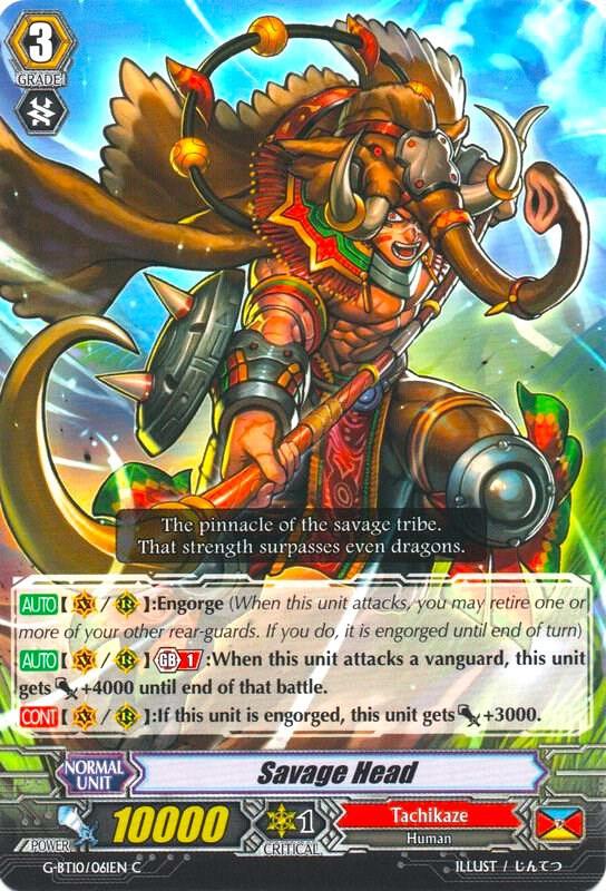 Savage Head, G-BT10: Raging Clash of the Blade Fangs G-BT10/061EN