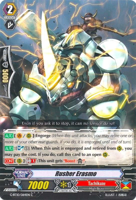 Rusher Erasmo, G-BT10: Raging Clash of the Blade Fangs G-BT10/064EN