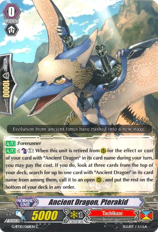 Ancient Dragon, Pterakid, G-BT10: Raging Clash of the Blade Fangs G-BT10/068EN