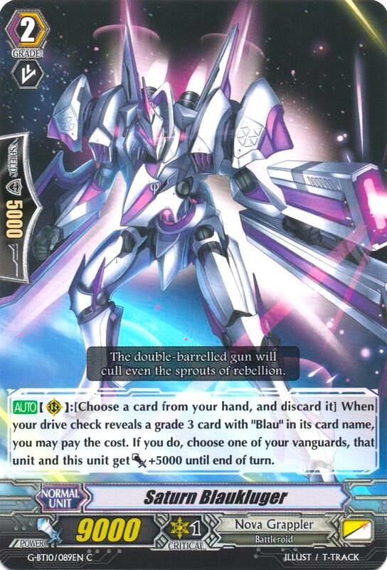 Saturn Blaukluger, G-BT10: Raging Clash of the Blade Fangs G-BT10/089EN