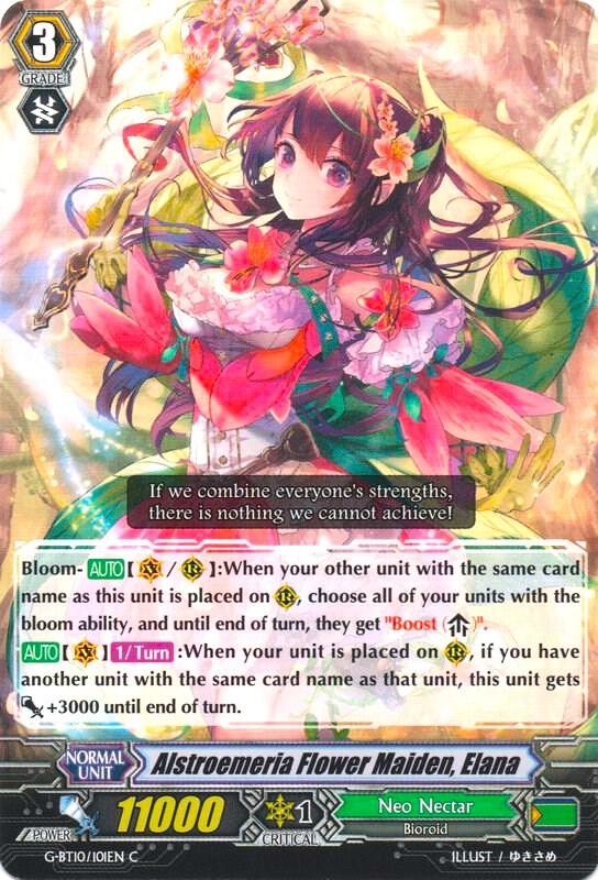 Alstroemeria Flower Maiden, Elana, G-BT10: Raging Clash of the Blade Fangs G-BT10/101EN