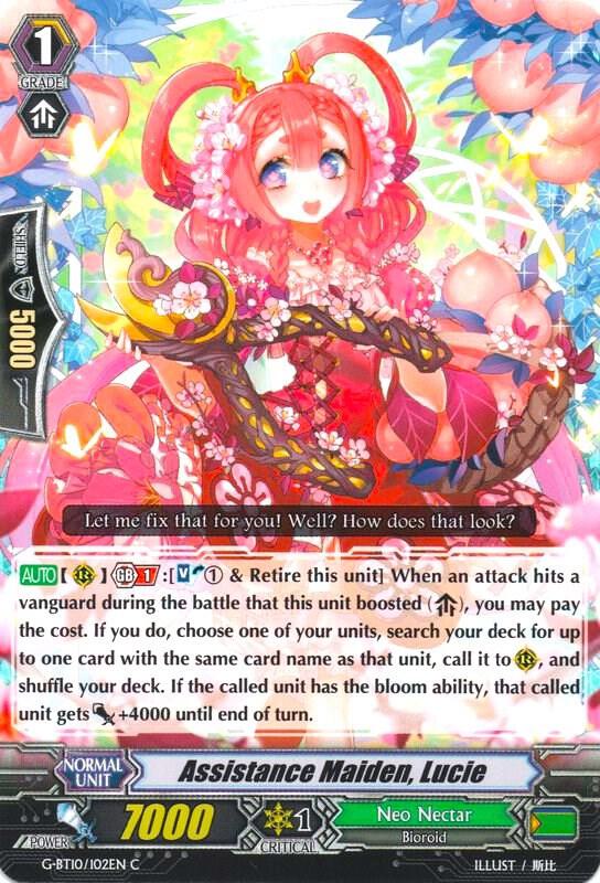 Assistance Maiden, Lucie, G-BT10: Raging Clash of the Blade Fangs G-BT10/102EN
