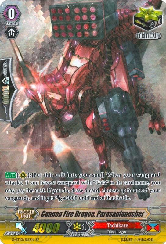 Cannon Fire Dragon, Parasaulauncher (SP), G-BT10: Raging Clash of the Blade Fangs G-BT10/S15EN