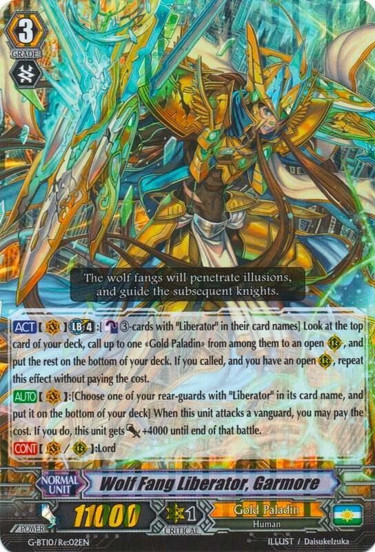Wolf Fang Liberator, Garmore, G-BT10: Raging Clash of the Blade Fangs G-BT10/Re:02EN