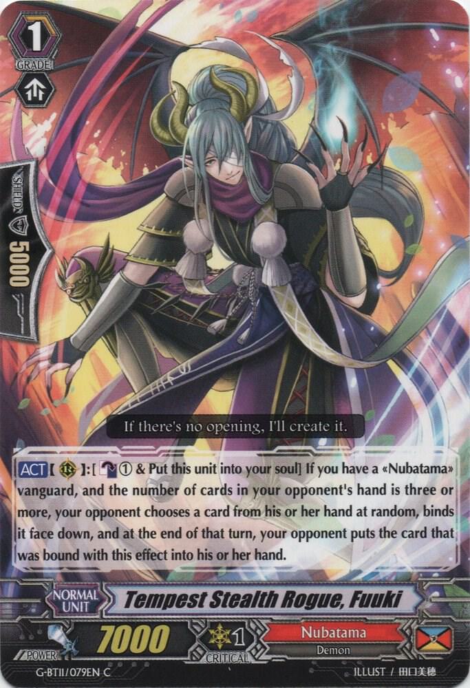 Tempest Stealth Rogue, Fuuki, G-BT11: Demonic Advent G-BT11/079EN