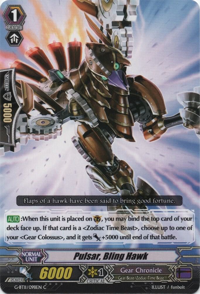 Pulsar, Bling Hawk, G-BT11: Demonic Advent G-BT11/098EN
