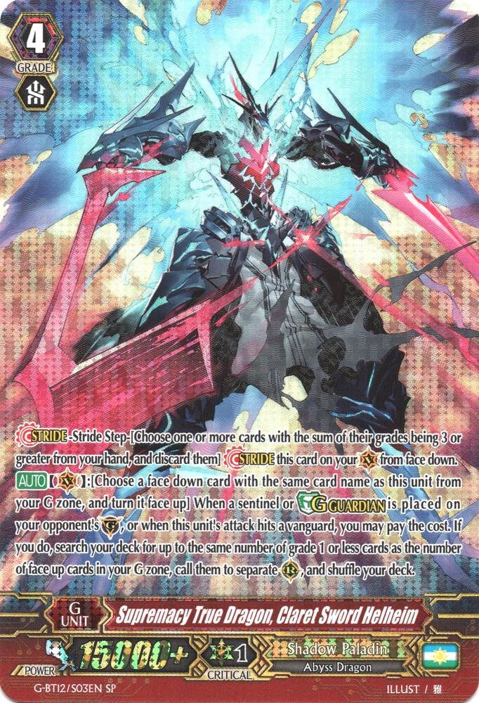 Supremacy True Dragon, Claret Sword Helheim (SP), G-BT12: Dragon King's Awakening G-BT12/S03EN