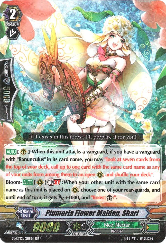 Plumeria Flower Maiden, Sharl, G-BT12: Dragon King's Awakening G-BT12/011EN