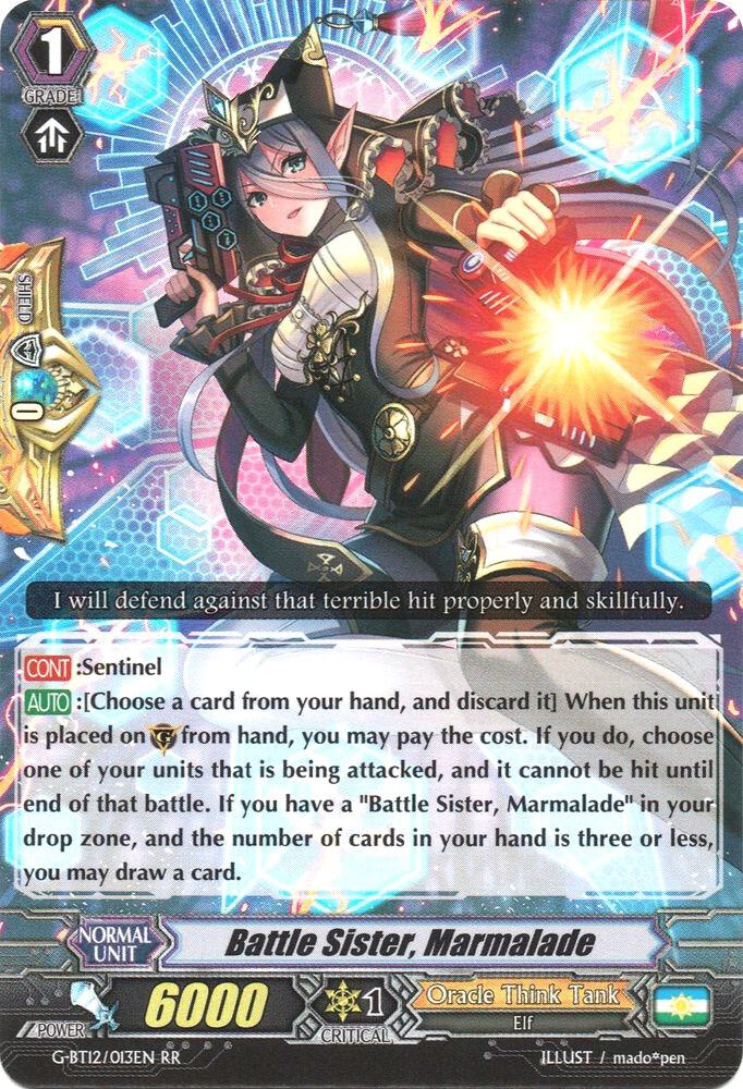 Battle Sister, Marmalade, G-BT12: Dragon King's Awakening G-BT12/013EN