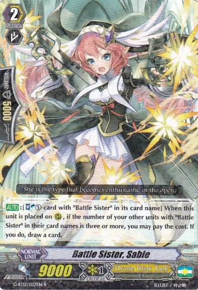 Battle Sister, Sable, G-BT12: Dragon King's Awakening G-BT12/027EN
