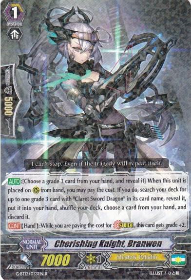 Cherishing Knight, Branwen, G-BT12: Dragon King's Awakening G-BT12/033EN