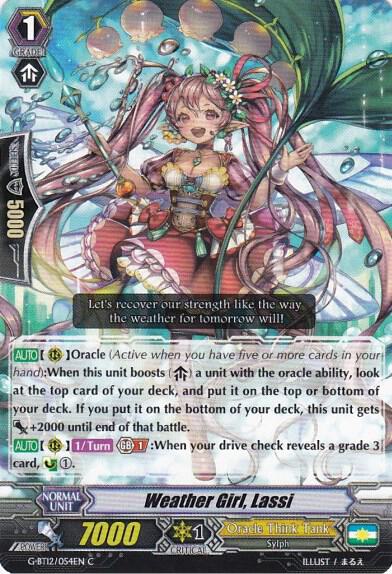 Weather Girl, Lassi, G-BT12: Dragon King's Awakening G-BT12/054EN