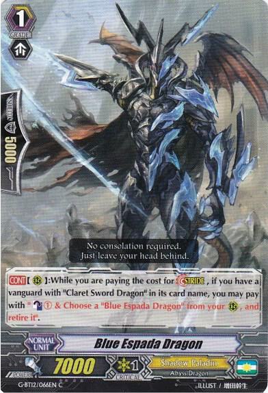 Blue Espada Dragon, G-BT12: Dragon King's Awakening G-BT12/066EN