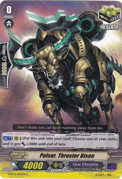 Pulsar, Thruster Bison, G-BT12: Dragon King's Awakening G-BT12/093EN
