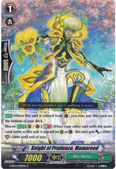 Knight of Prudence, Memoreed, G-BT12: Dragon King's Awakening G-BT12/099EN