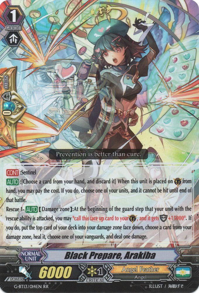 Black Prepare, Arakiba, G-BT13: Ultimate Stride G-BT13/014EN