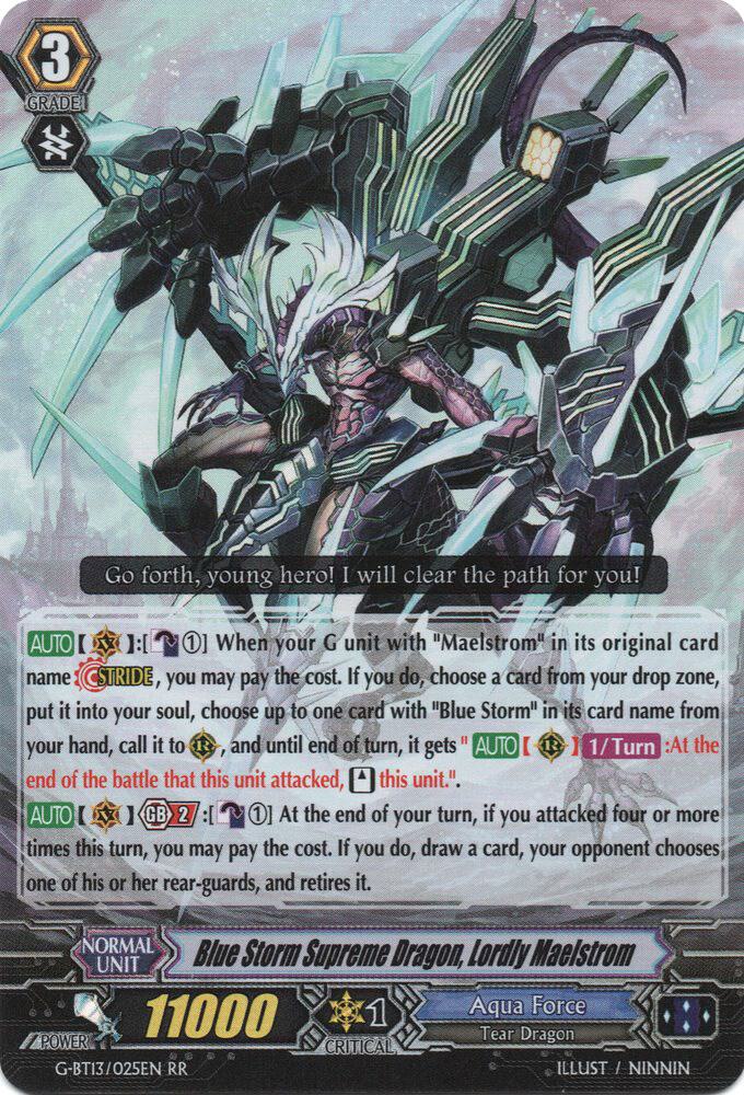 Blue Storm Supreme Dragon, Lordly Maelstrom, G-BT13: Ultimate Stride G-BT13/025EN