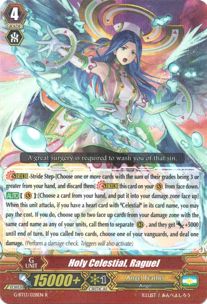 Holy Celestial, Raguel, G-BT13: Ultimate Stride G-BT13/028EN